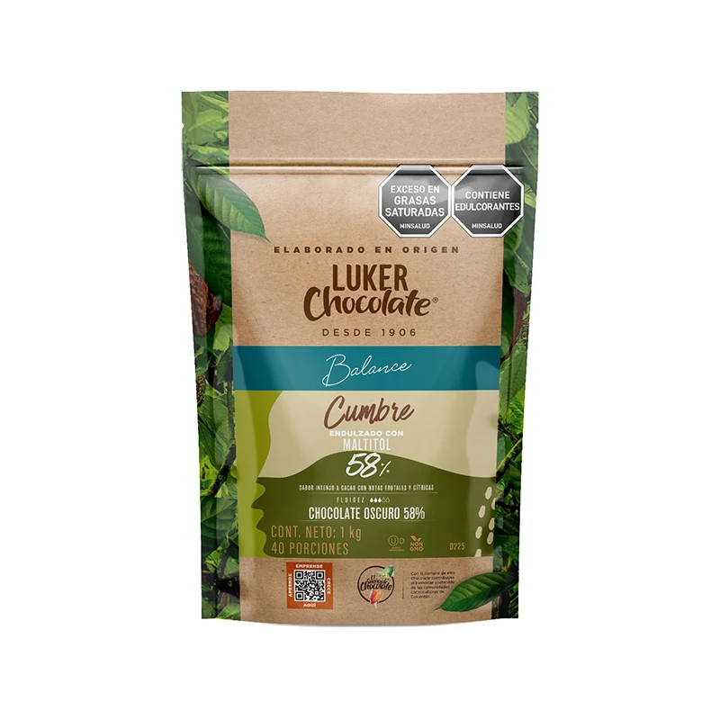 Chocolate Cumbre Sugar-free 58% 1 Kg